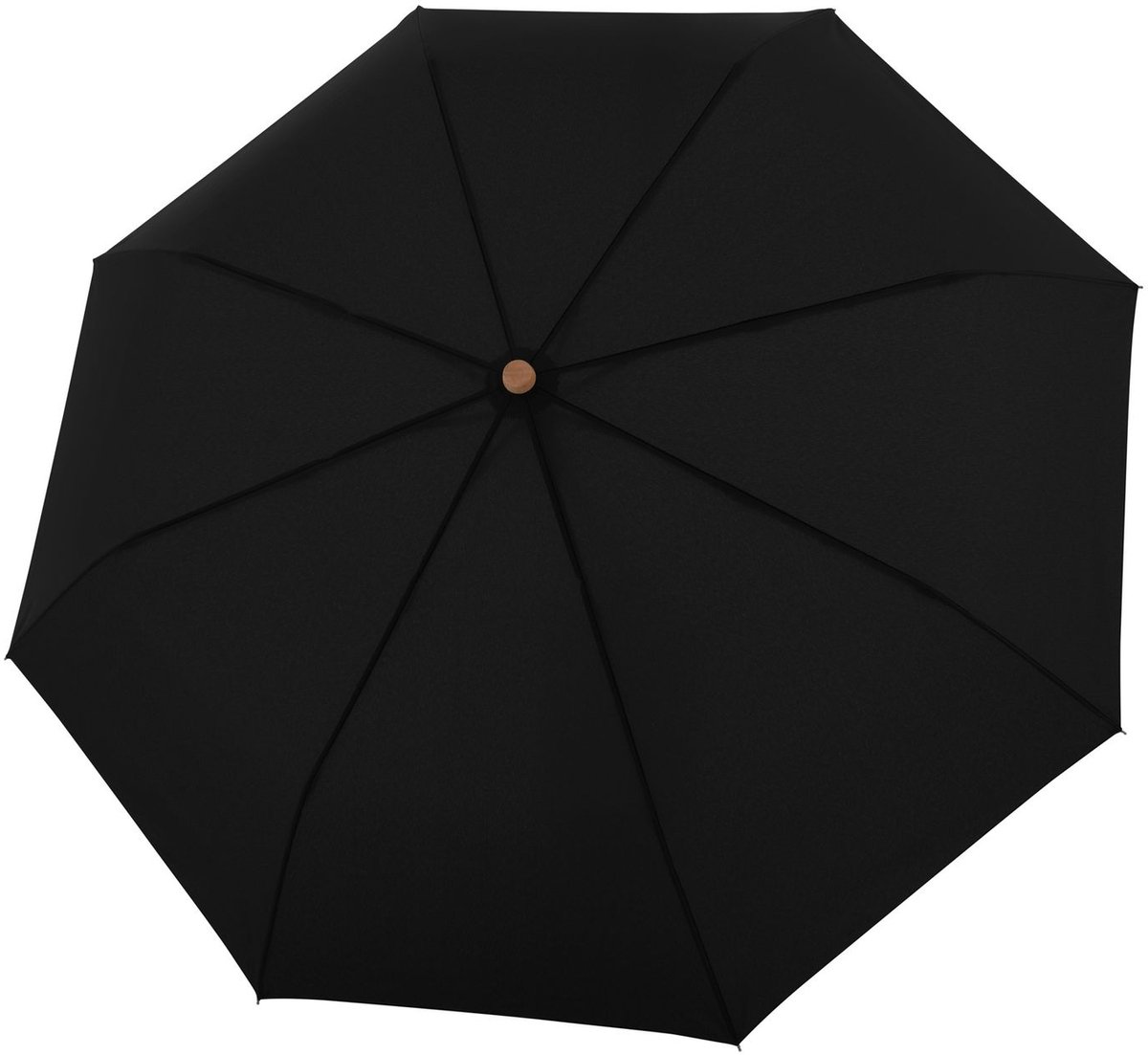 doppler Paraplu Nature Long AC Umbrella Simple Black Zwart