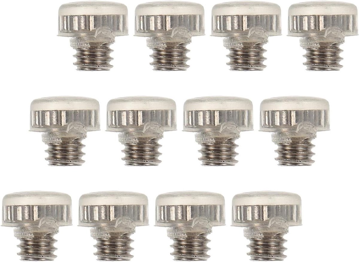 Schaardempers Siliconen - Geluidsdempers Schaar - Stiller Knippen - Robuuste Constructie - 12 Stuks - Transparant