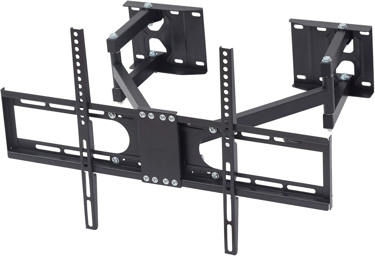 TV muurbeugel draaibaar en kantelbaar 32" tot 65" - VESA 600x400 - Max. 45kg - Ideaal voor hoekmontage - SnelShoppen