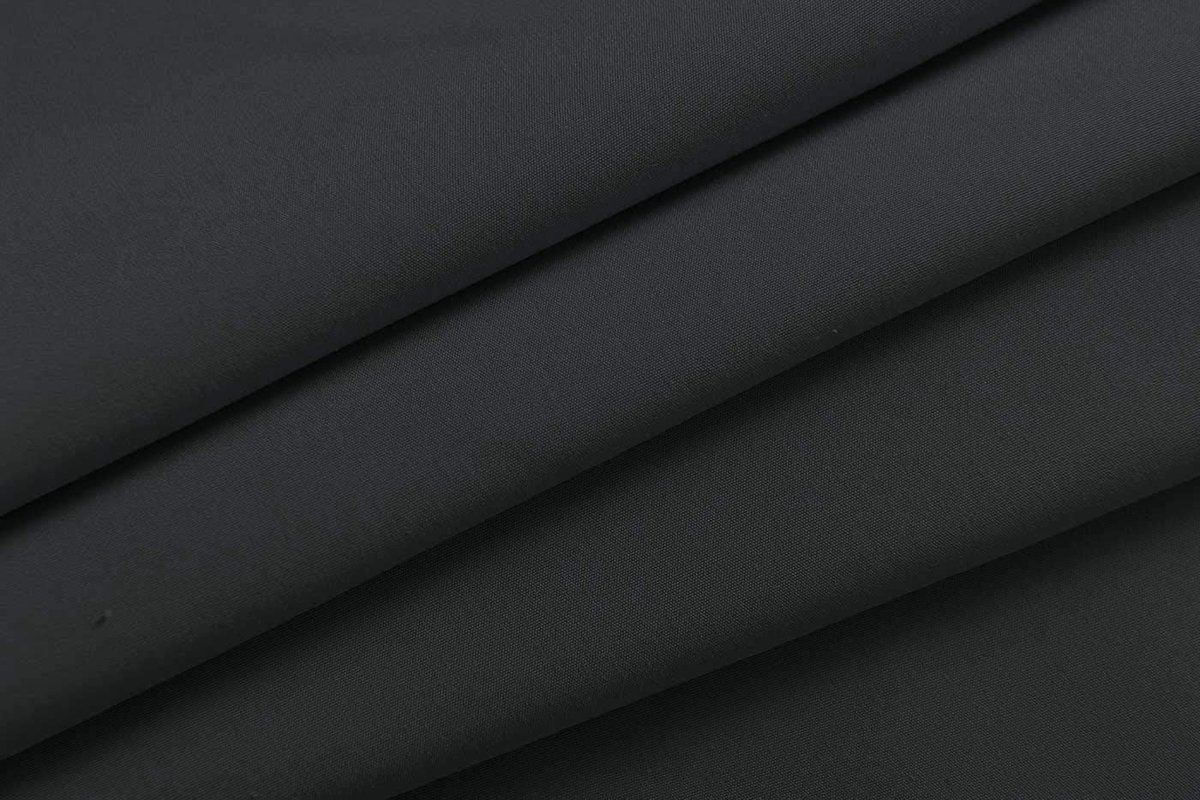 SnelShoppen - Paneelgordijn Set van 1, Zwart Microvezel, 245 x 60 cm, Moderne Verdeelgordijn met Gewichtsstaaf, Perfect voor Woonkamer en Slaapkamer