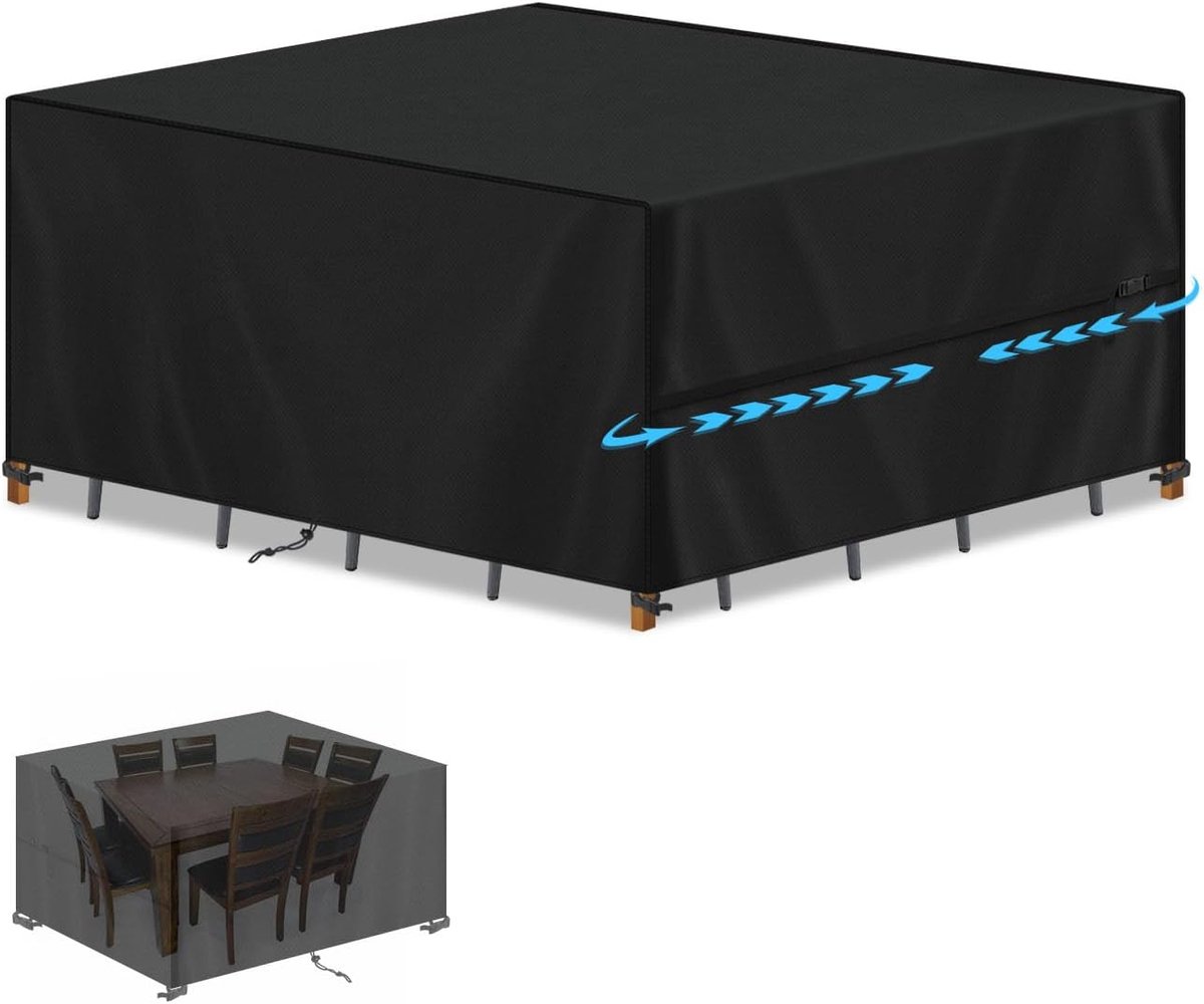 Tuinkussen beschermhoes 200x140x90cm - waterdicht - UV-bestendig - duurzame bescherming voor tuinmeubelen - SnelShoppen