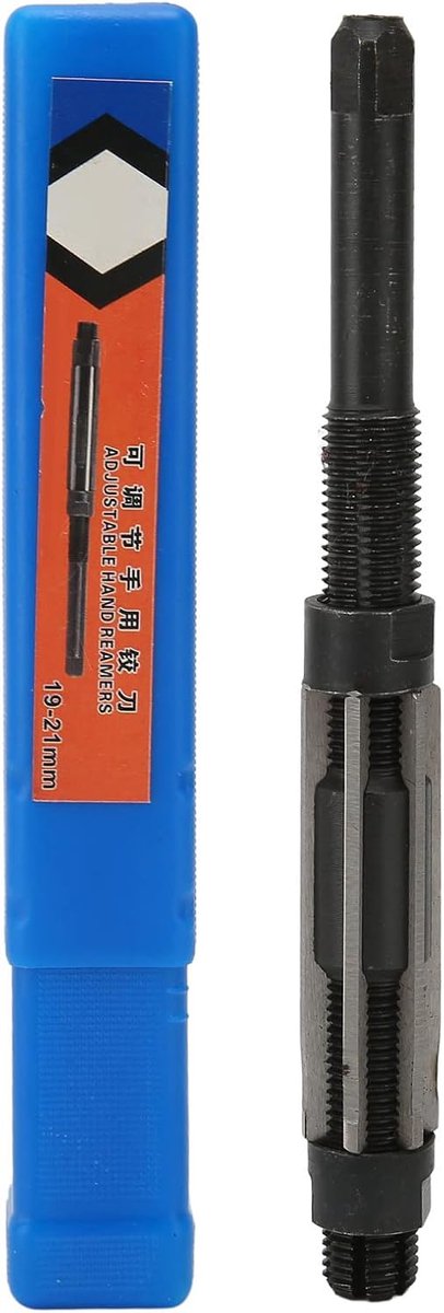 Verstelbare handreamer 19-21 mm - 9SiCr reamer met 6 snijkanten - Precisieboren - Professionele handgereedschap - SnelShoppen