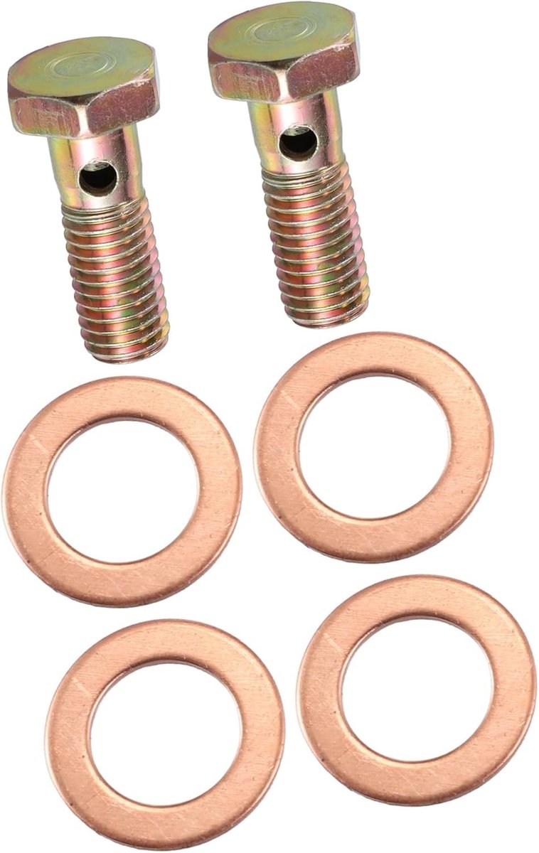 ABSOPRO 2 set Single Banjo Bolzen rem aansluiting adapter M10x1.5 schroefdraad Artikelaustausch