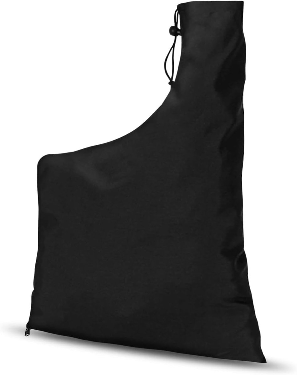 60 x 44 cm, zwart, stofzak, Oxford-bladeren, waterdicht, opbergtas met ritssluiting, voor bladblazer, tuin, gazon, erf