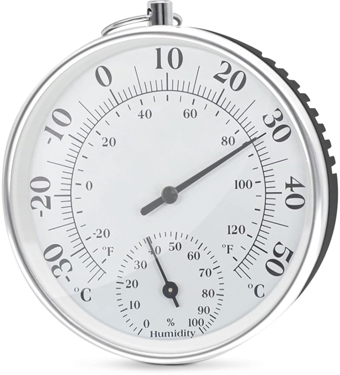 thermometer vochtigheidsmeter analoog - binnenshuis - betrouwbare klimaatregeling - eenvoudig af te lezen - ShopVlot