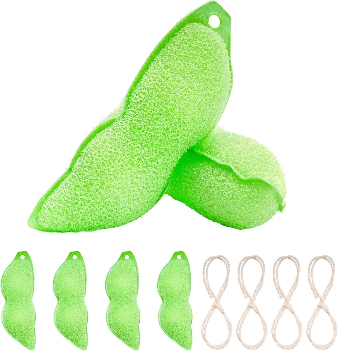 4 stuks voor Magic Beans flessenreiniger, keukensponzen, poetsen, voor Magic Beans Bottle Cleaner Sponge Bottle Cleaning Sponges, keukenspons, reinigingsparels voor flessenreiniger, spons in