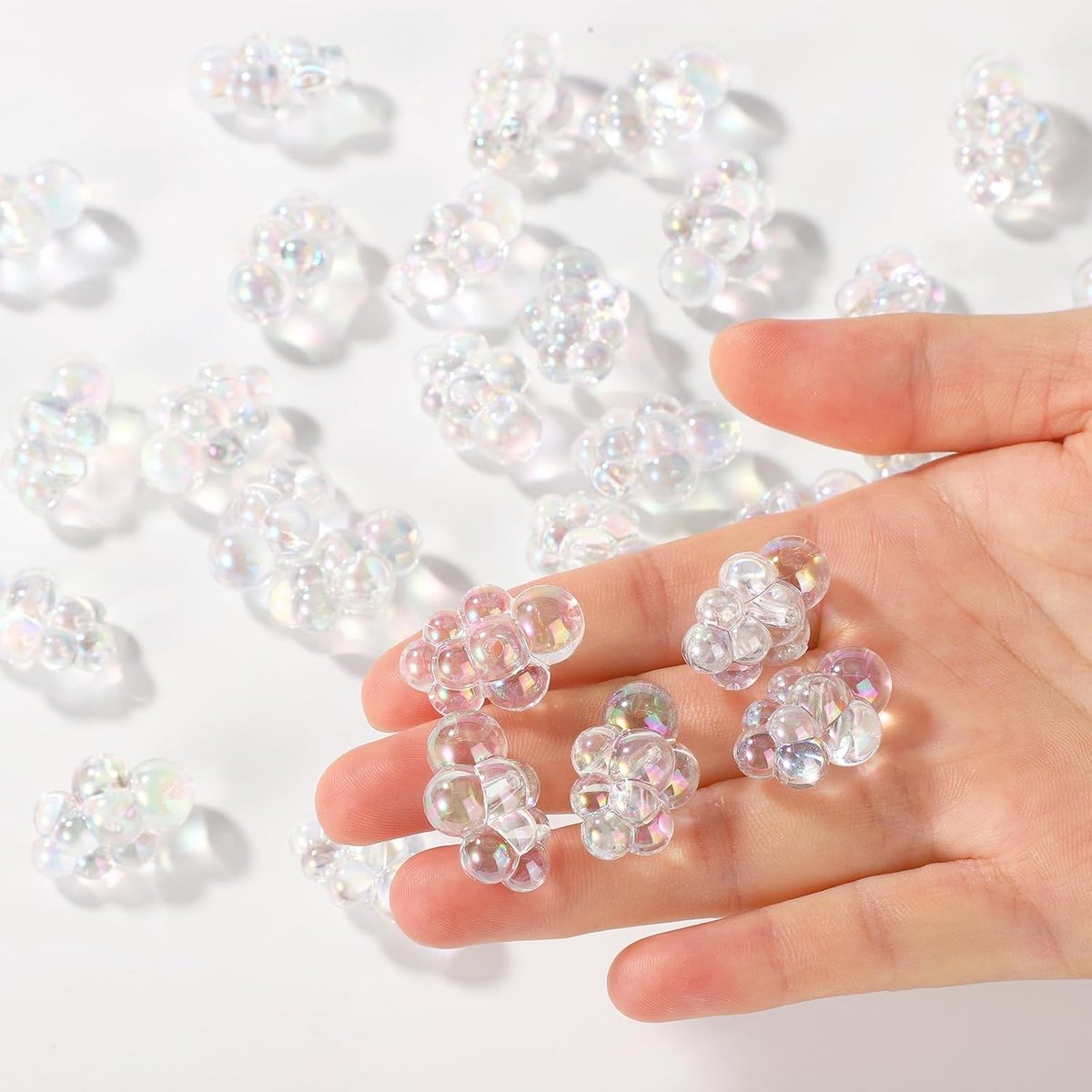 30st Mini-Bubbelclusters, Kleine Nep-Bubbels Miniatuur Poppenhuisaccessoires Bubbeldecoratie voor Poppenhuisbadkuipsieraden