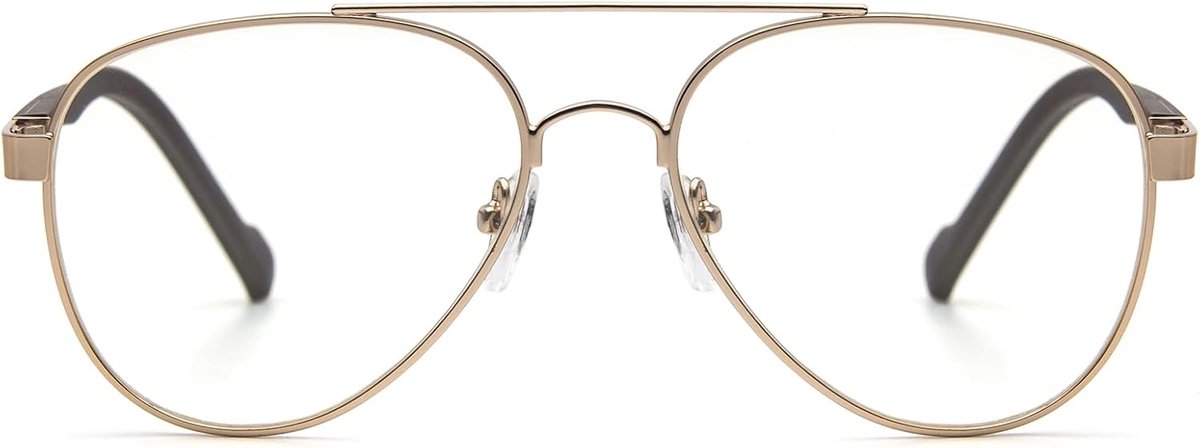 Vintage metalen montuur leesbril vlieger pad frame lens anti-blauw licht dames mannen computer leesbril