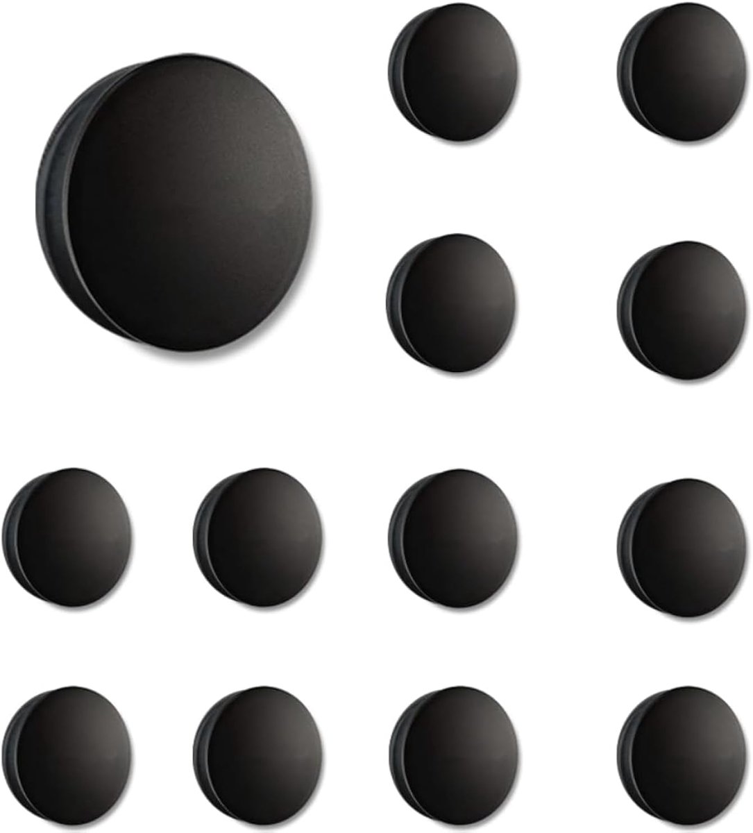 SnelShoppen - 12 Stuks Magnetische Accessoires voor Zwarte Raamrolgordijnen - Geen Boorgaten Nodig - Zonnescherm voor Slaapkamer, Woonkamer, Reizen -