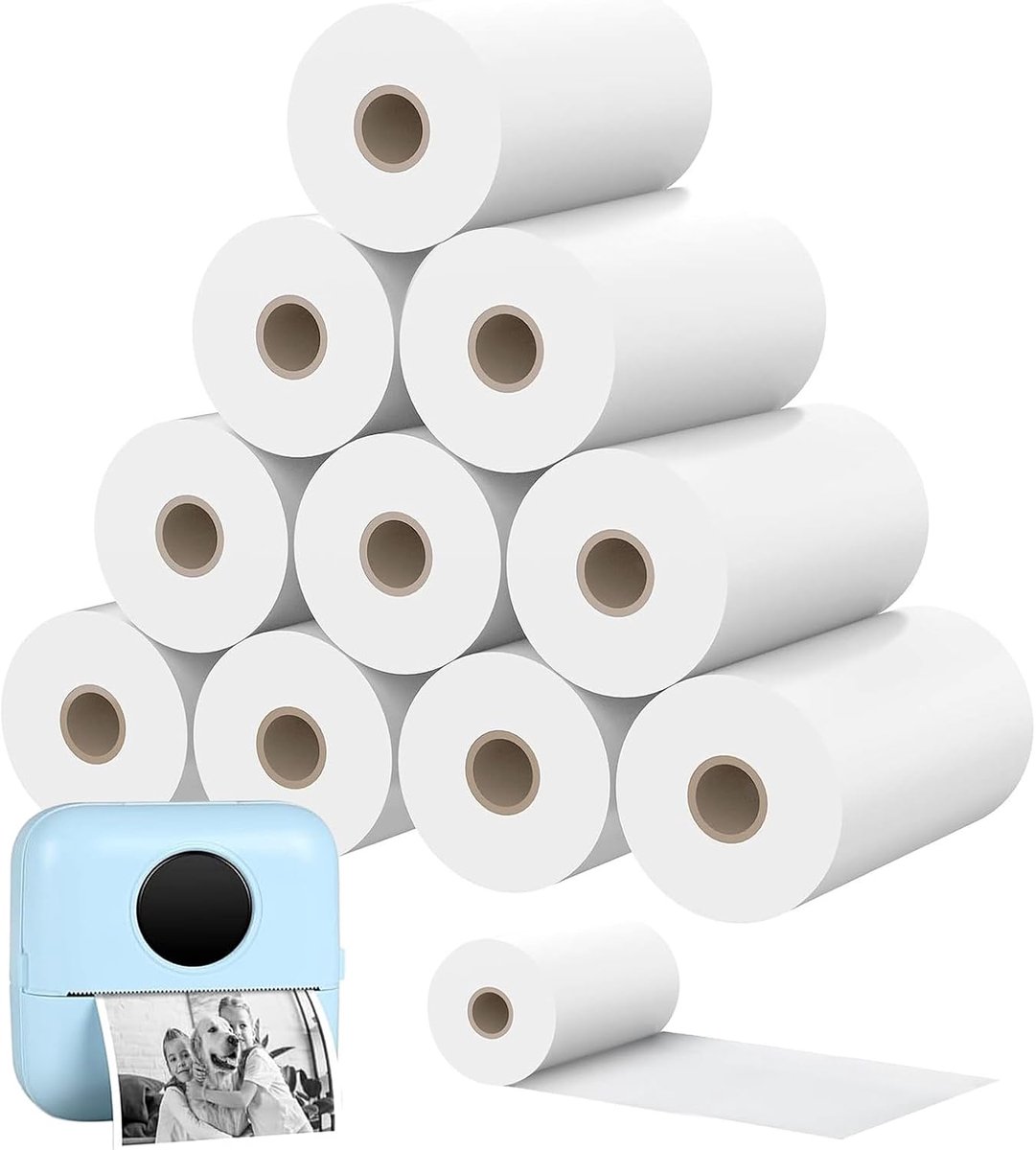 20 Rolls Photo Printing, Thermal Paper, Printing Paper, Children's Camera Thermal Paper, Rolls Refill Printing Paper - ShopVlot