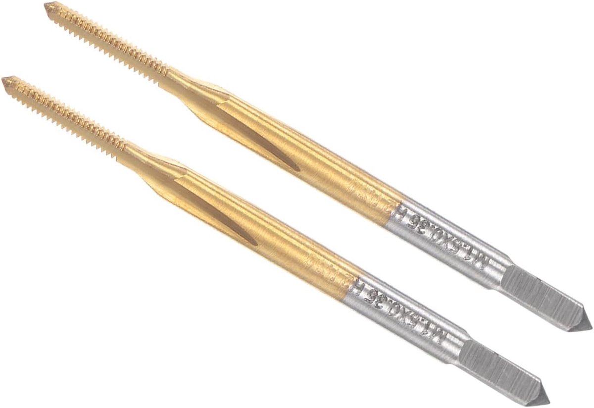 Thread Tap, M1.5 x 0.35 Thread Size 3 Straight Flutes, High Speed Steel Wire Tapping Repair Tool - ShopVlot