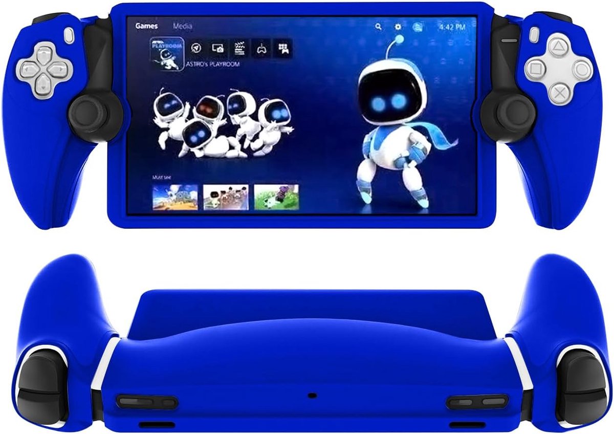 SnelShoppen - PS5 Portal Beschermhoes, Siliconen Beschermhoes, Zachte Cover, Antislip, Krassenbestendig Handheld Spelcomputer Hoes, Voor PS5 Portal Sp