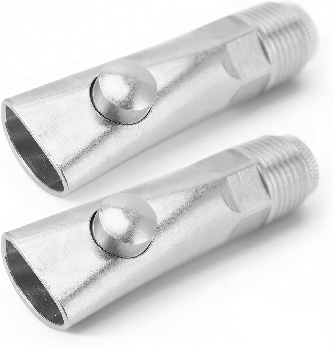 Pork Nipple Drinker, 2pcs Pork Water Nipple Even Water Volume Stainless Steel G1/2 Male Thread Pig Drinker For Sows - ShopVlot