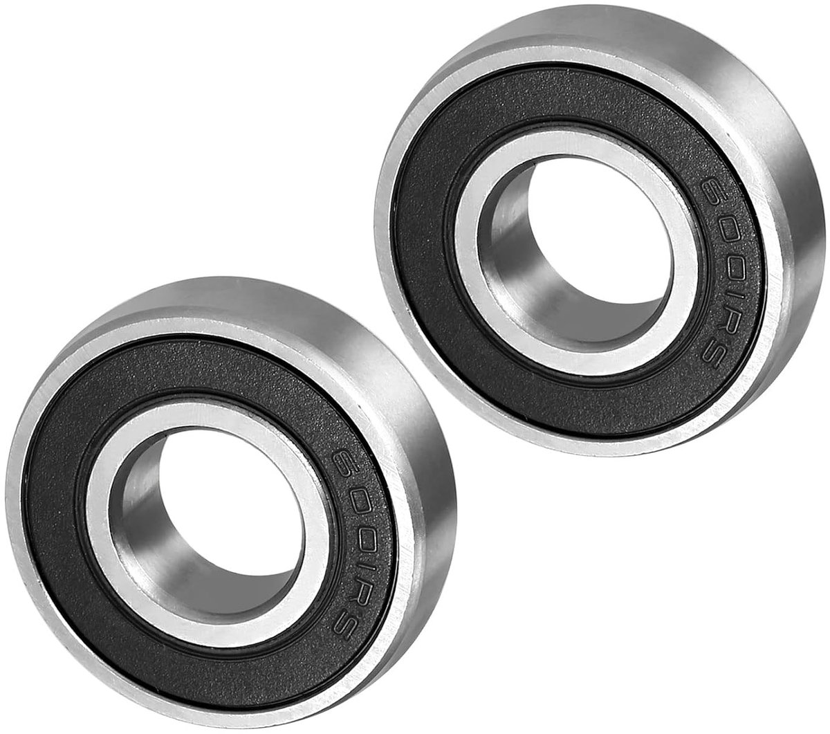 SnelShoppen - Deep Groove Kogellagers 6001RS - 12mm ID, 28mm AD, 8mm Dikte - Carbon Staal, Dubbel Afgedicht, 2 Stuks - Voor Motor, Skateboard, Wielen