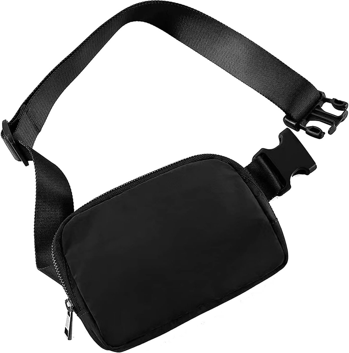 Waist Bag for Men and Women, Small Waist Bag for Running, Black Crossbody Bag for Travel, Workout, Outdoor, Cycling - ShopVlot