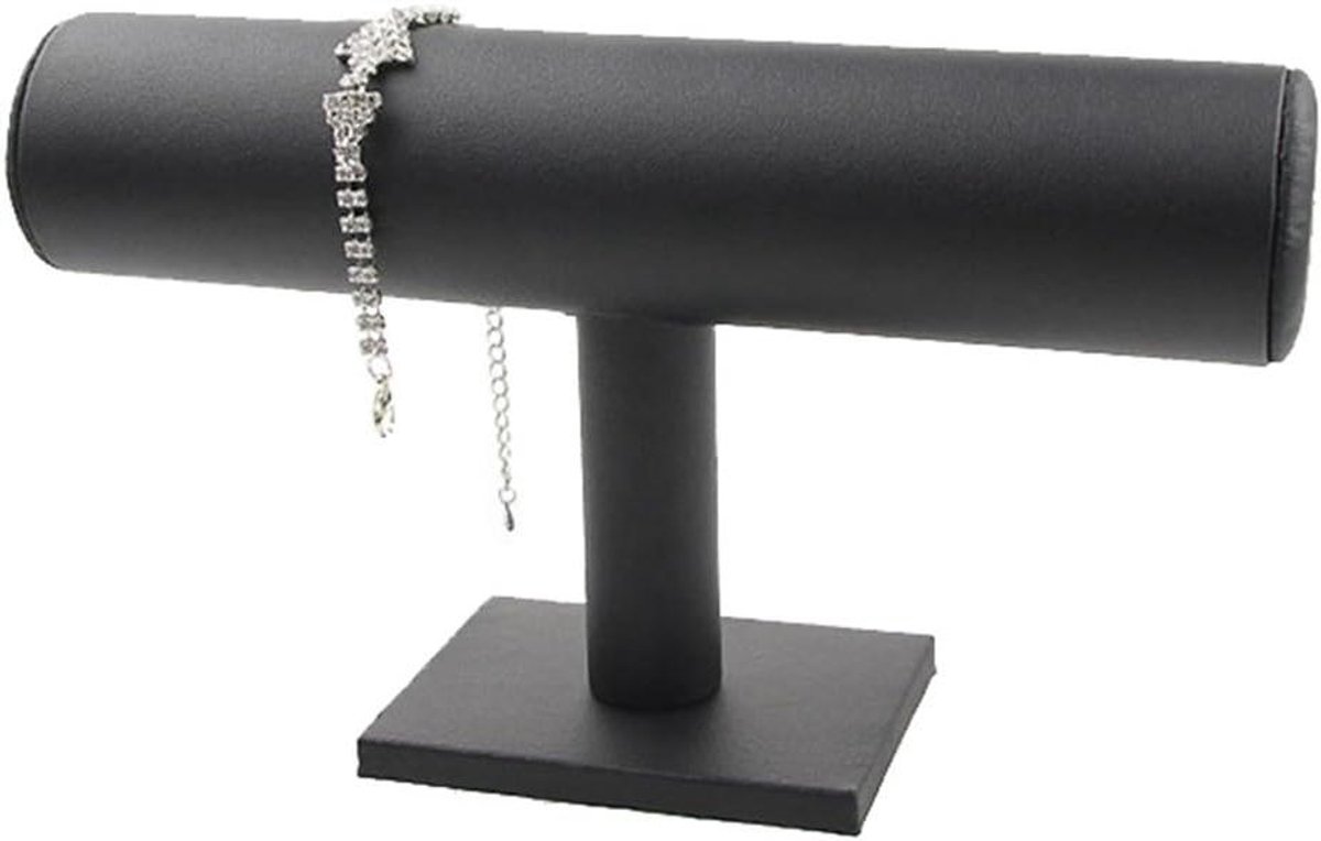 Armband Display Stand - Sieradenhouder T-Bar - Sieraden Presenteren - T-Bar Ontwerp - 24 x 5 x 14 cm - Zwart