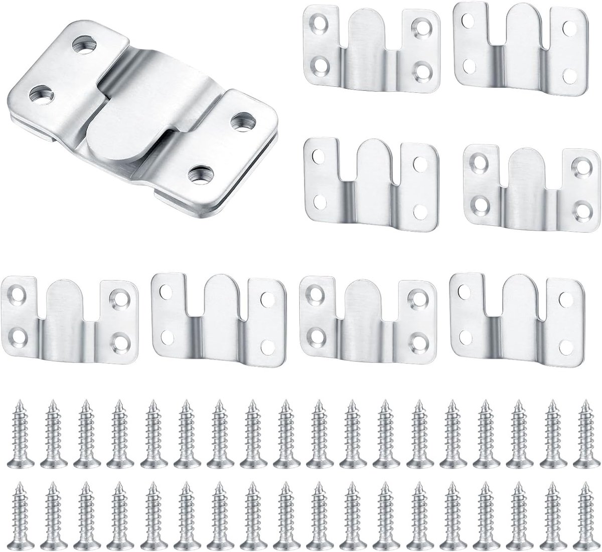 Hidden Suspension Brackets, 10pcs, Stainless Steel, for Photos & Mirrors - ShopVlot