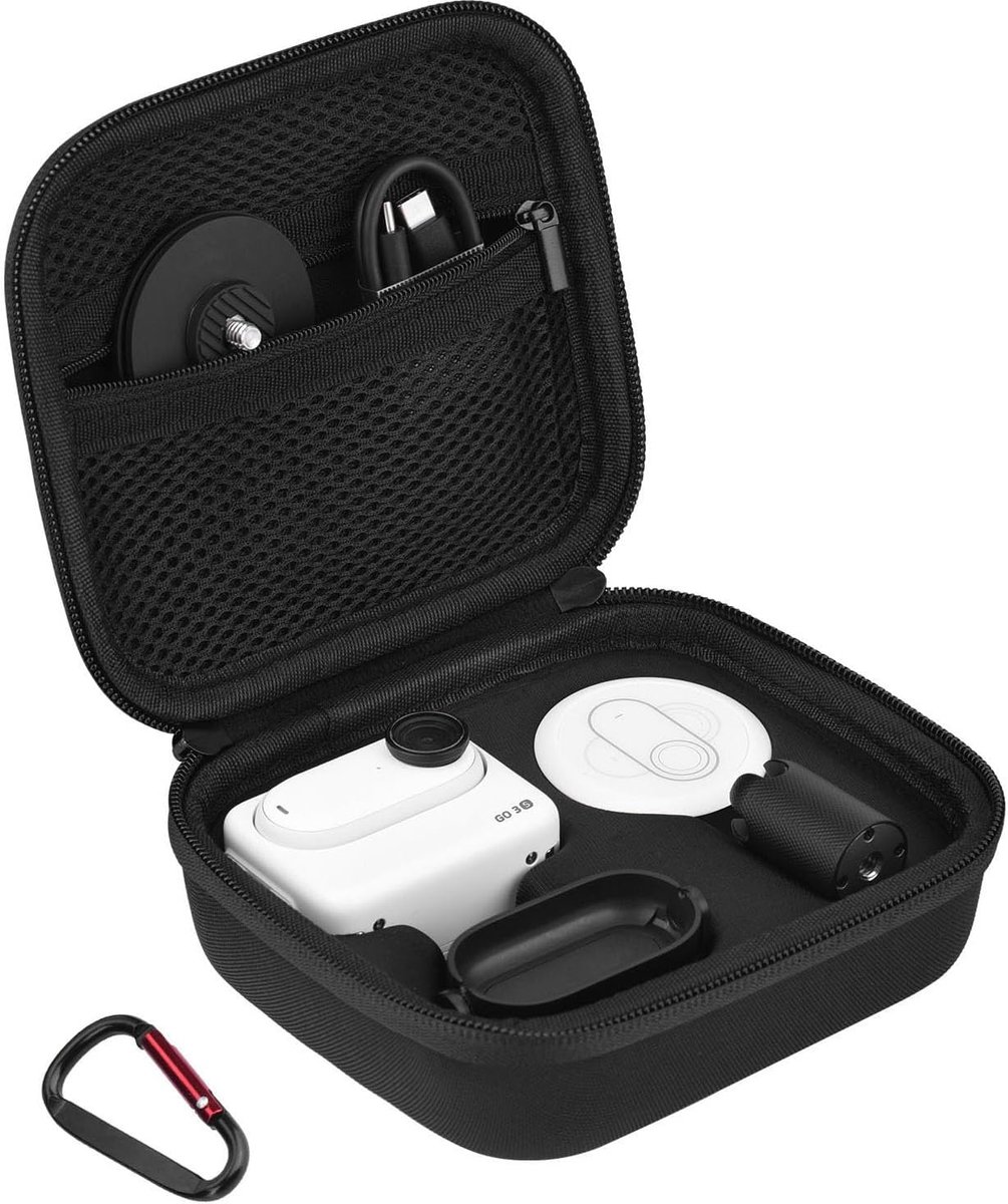 Draagtas voor Insta 360 3S/3 Accessoires, Beschermhuisje Hardere Hoes voor Insta360 3S/3 Vlogging, Zwart
