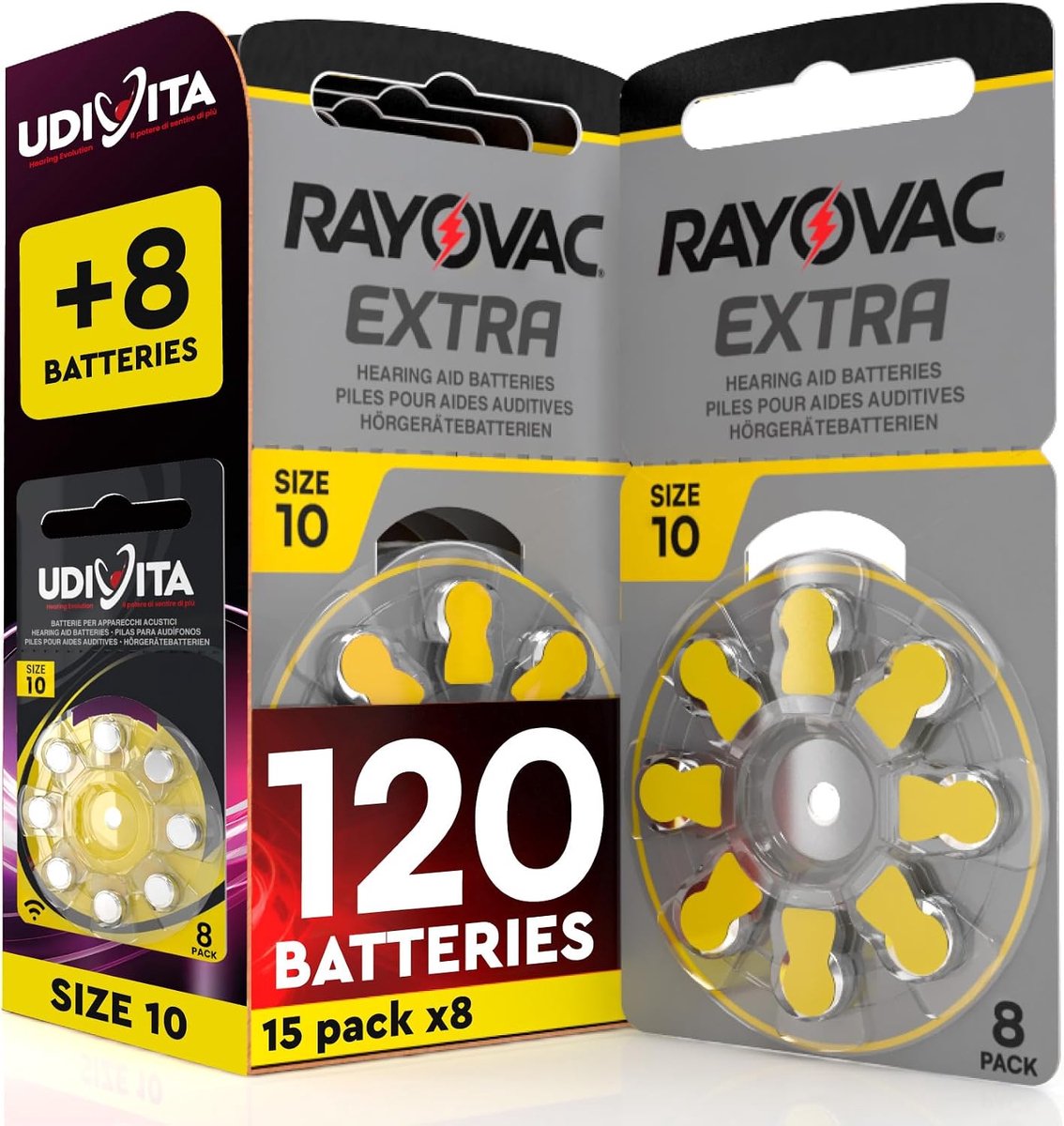 Hoorapparaatbatterijen 10 - 120 Stuks - Zinc Air - Langdurige energie voor hoorapparaten - ShopVlot