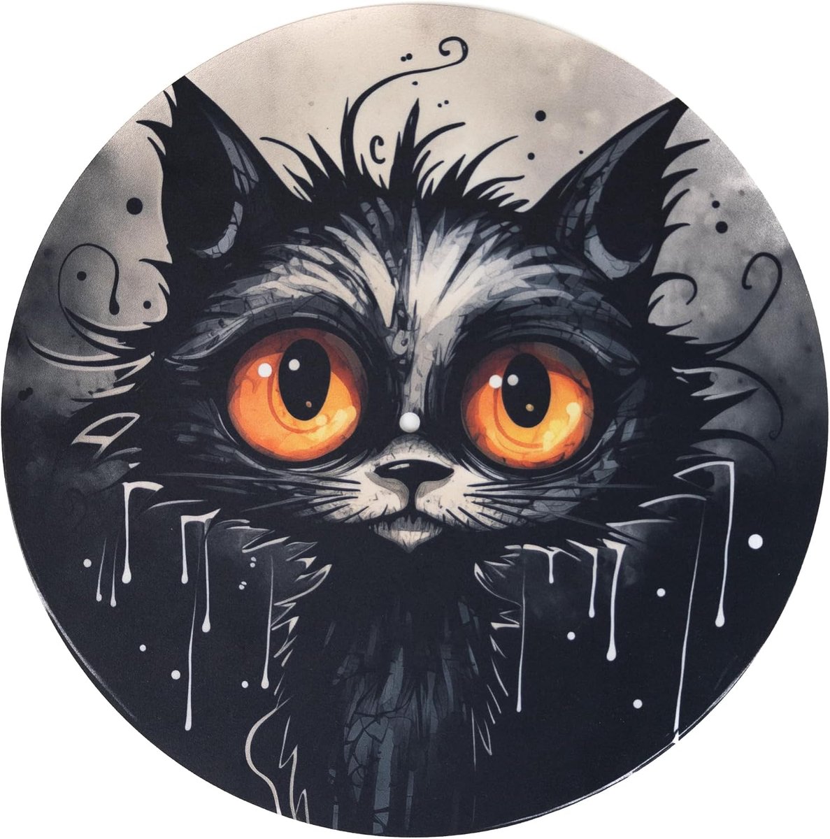 Slipmat - draaitafel mat van rubber Kitty - mat voor grammofoon 30,5