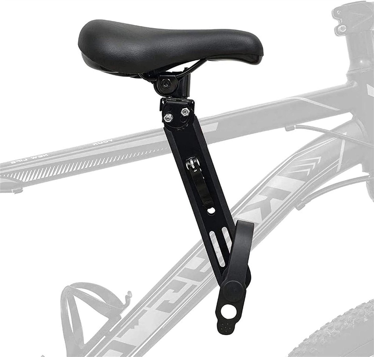 Kinder Fietszitje - Voorzitje Kinderen - Buiten Fietsen - Verstelbare Breedte - 344 x 276 x 94cm - Zwart