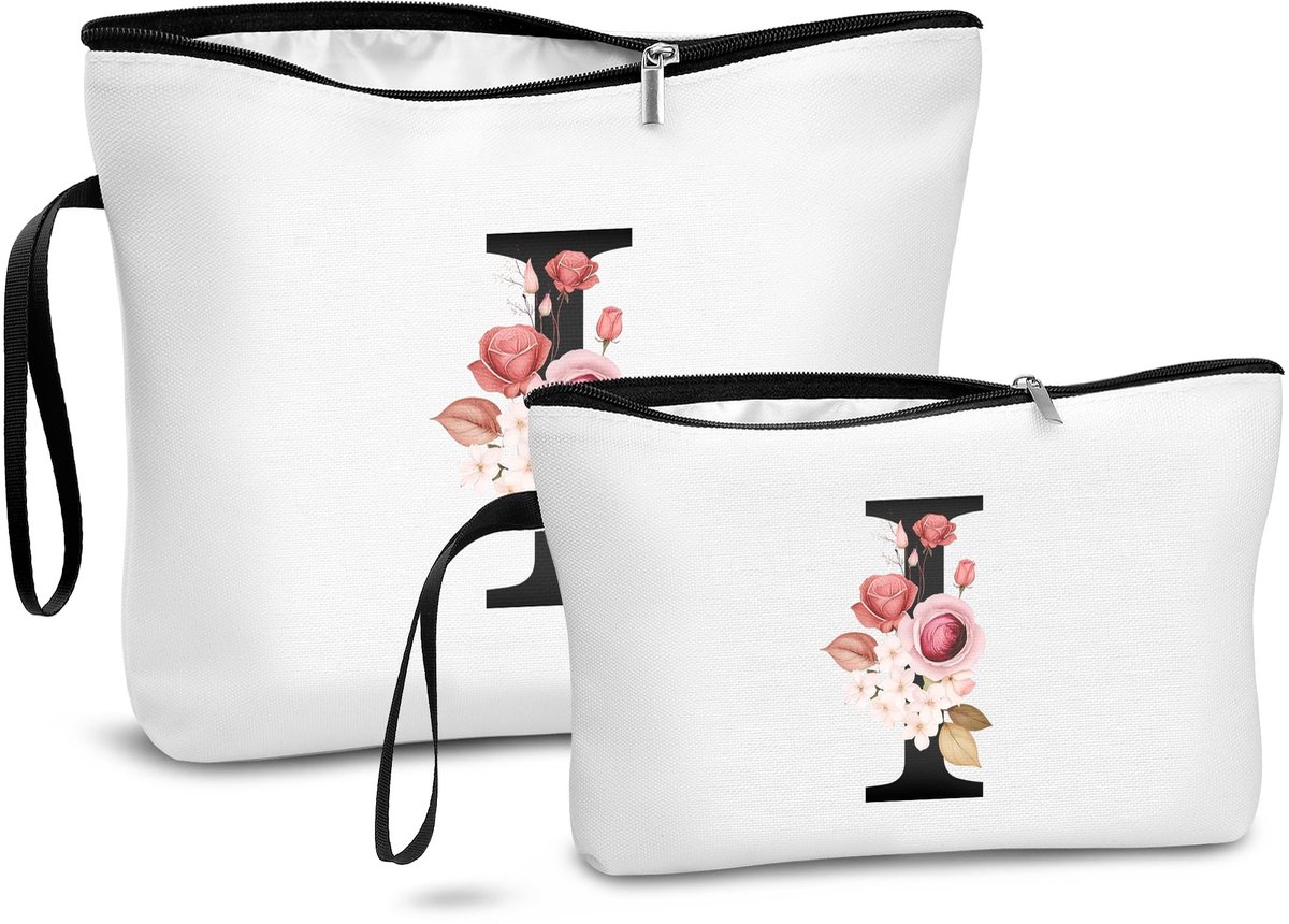 Omgoods - Set van 2 A-Z Make-up Tassen voor Vrouwen