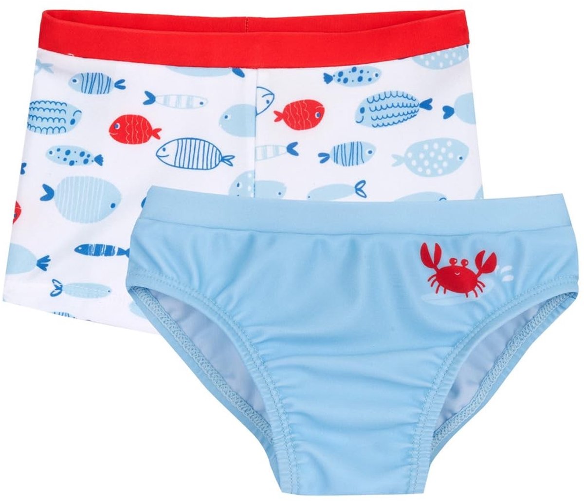 Omgoods - Set van 2 Babyzwembroeken voor Jongens in Multicolor