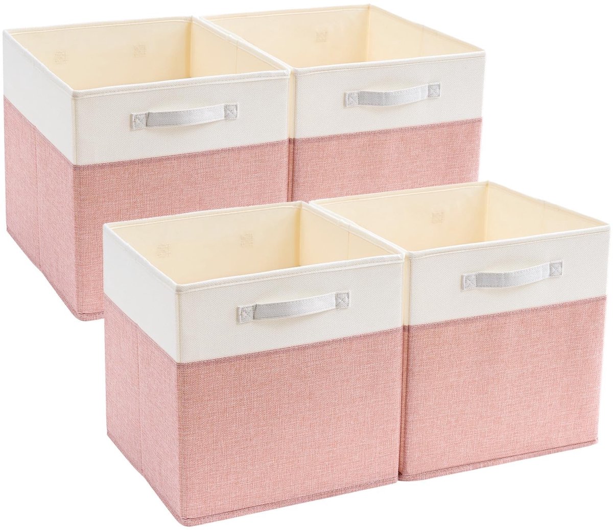 Omgoods - Opbergdozen 30 x 30 x 30 cm, Set van 4 voor Kleding en Speelgoed
