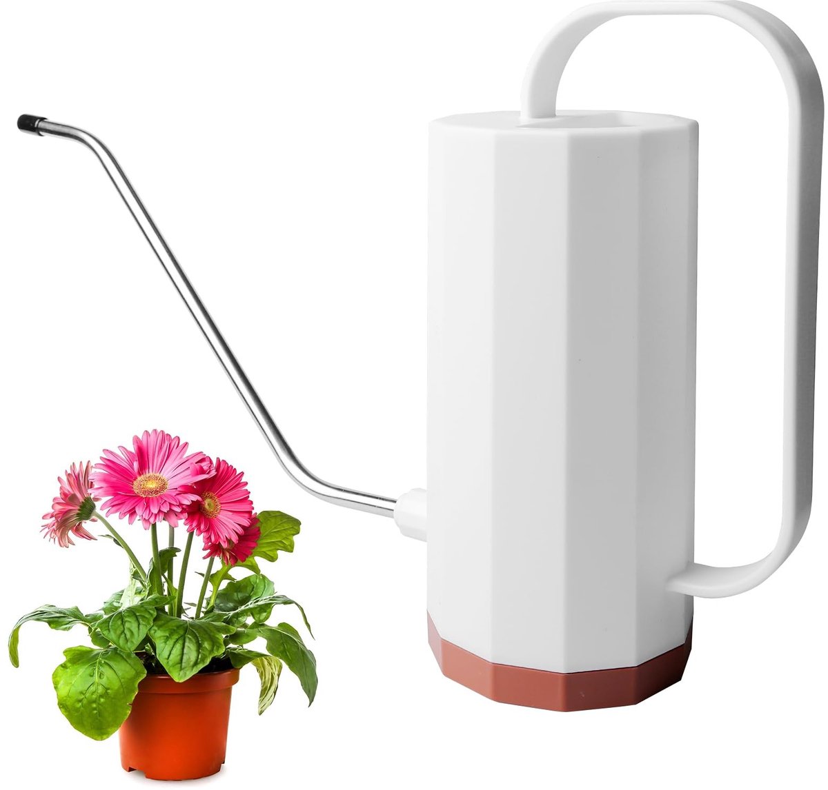Omgoods - 1.7 L Waterkan voor Binnenplanten - Langnekkige Waterkan voor Tuin en Bonsai