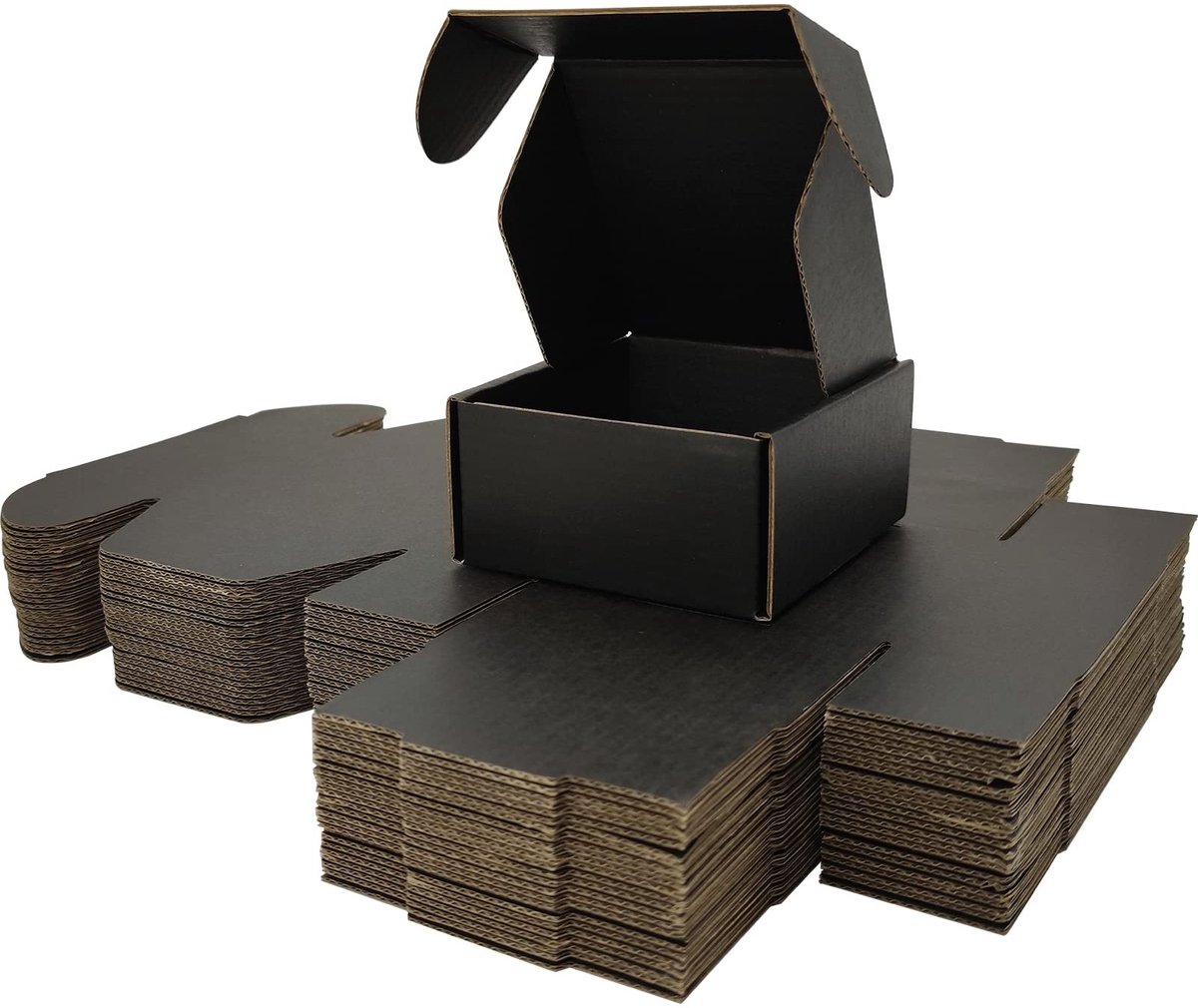 Omgoods - Kleine Verzenddozen 100 x 100 x 50mm Zwart (Pack van 25)