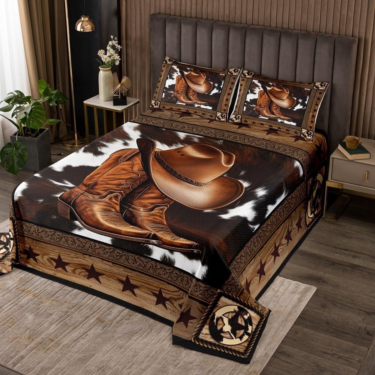 Omgoods - Western Cowboy Dekbed - Rustieke Coverlet Set voor Slaapkamer