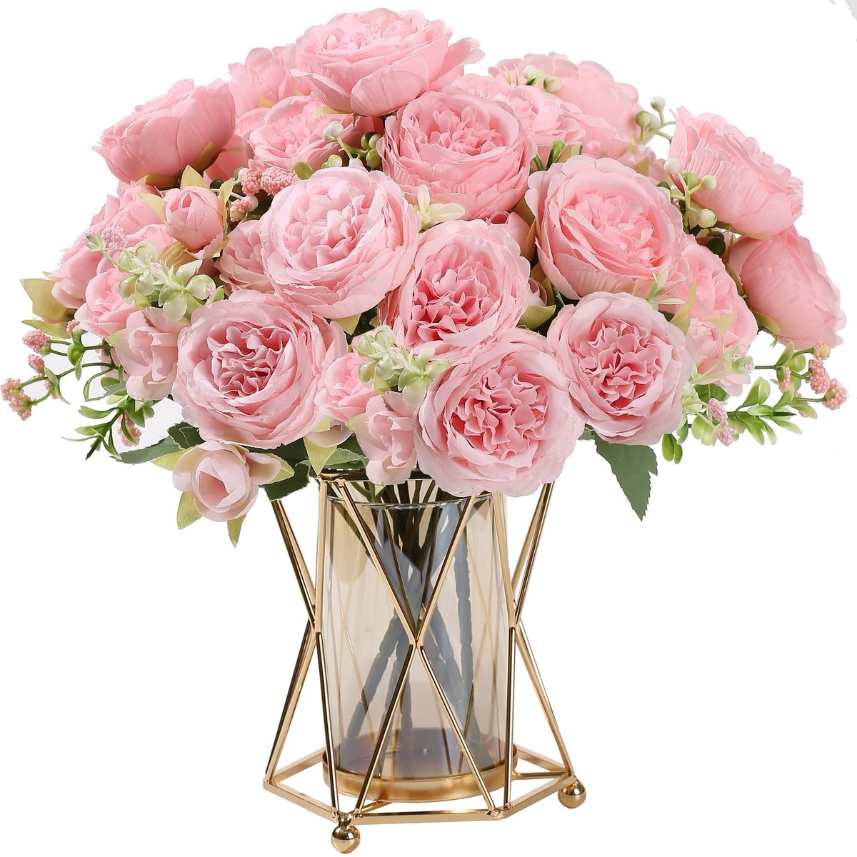 Omgoods - Set van 4 Neppioen Bloemen voor Decoratie
