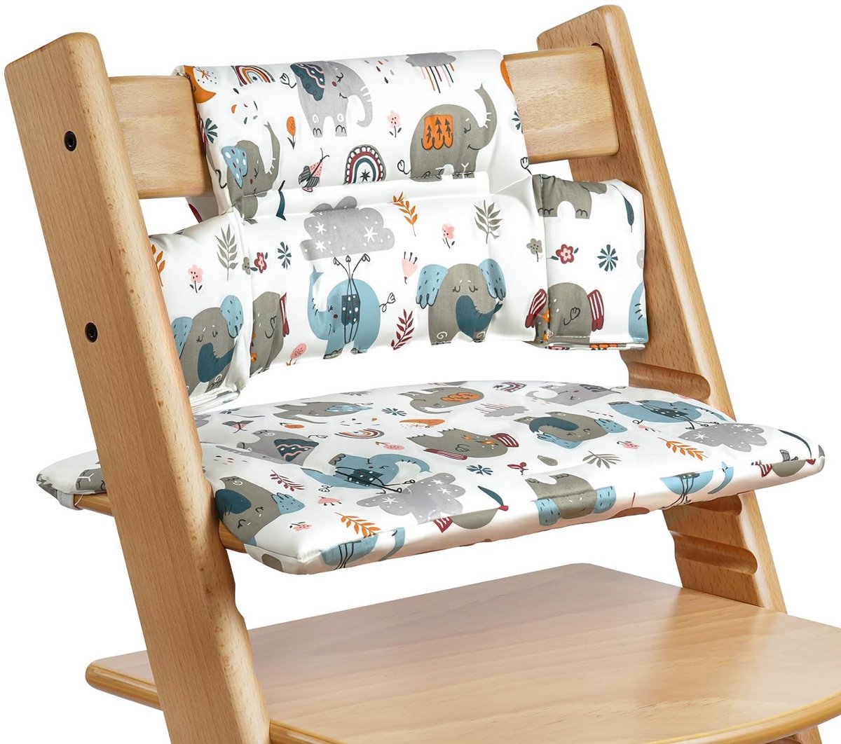 Omgoods - Zachte Hoofdkussen voor Kinderstoel, Gemakkelijk te Reinigen en Comfortabel, Olifant