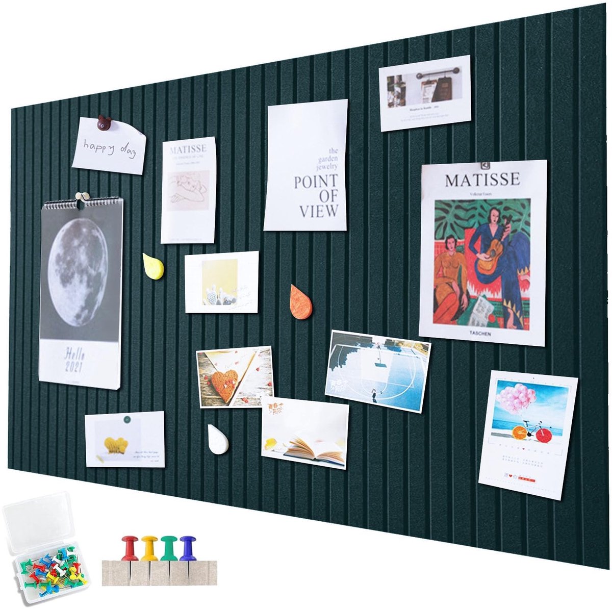 Omgoods - Groot Vilt Prikbord Zelfklevend - Decoratief Memo Bord voor Kantoor en Keuken