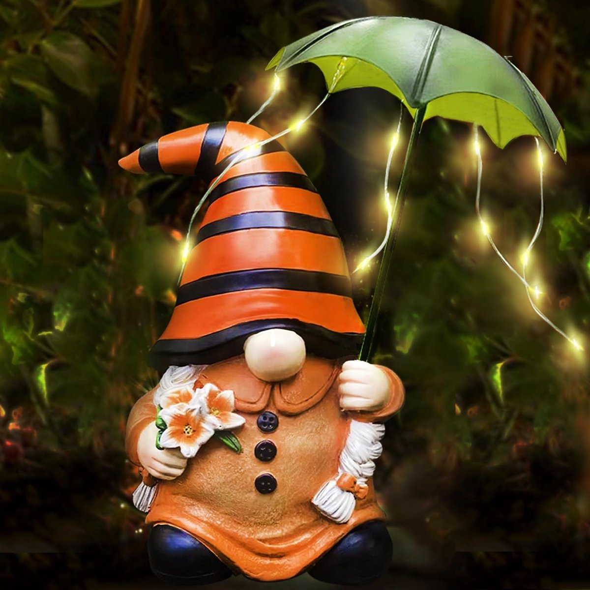 Omgoods - Solar Tuindecoratie met LED Verlichting en Dwerghuisje