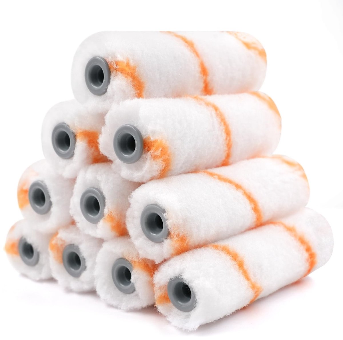 Omgoods - 10 Stuks Polyester Verven Rollers voor Glad en Half-Ruw Ondergrond