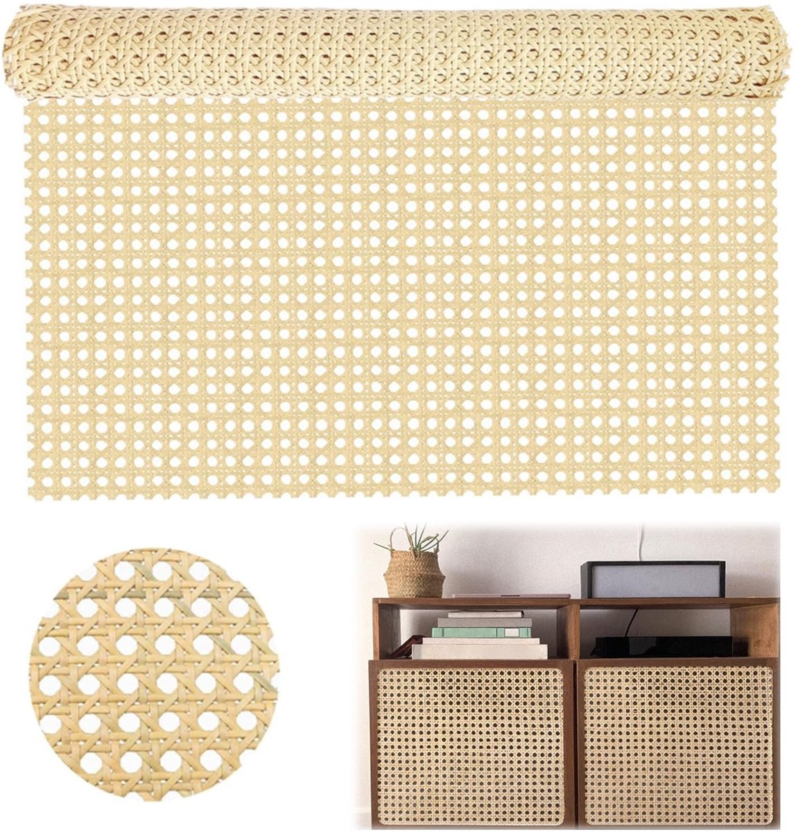 Omgoods - Rieten Roll 40cm x 1m voor Meubelstoffering en Handwerk