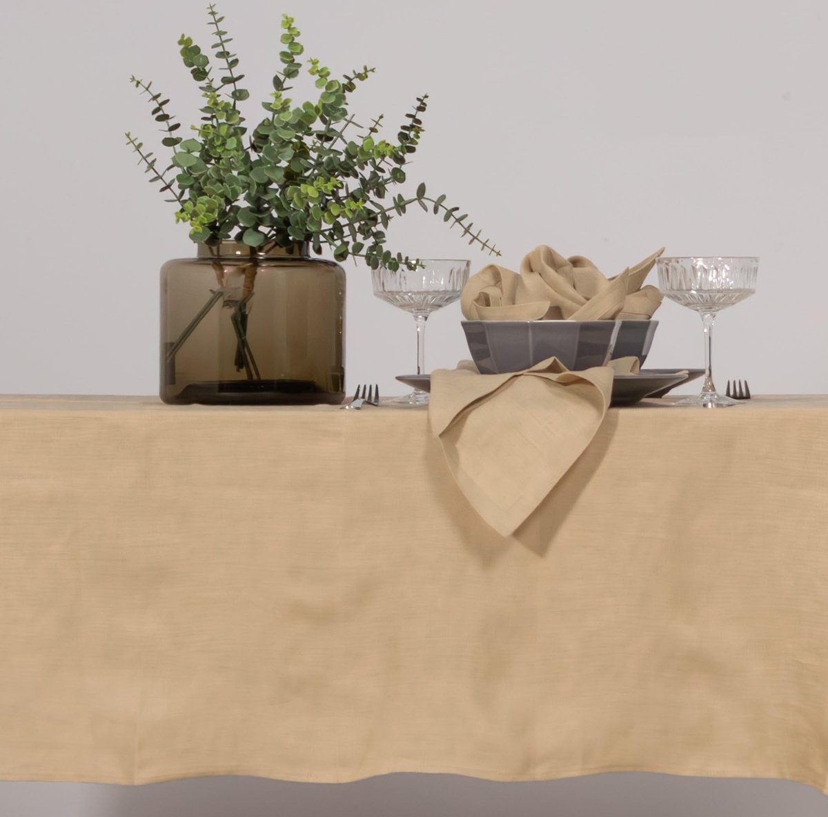 Omgoods - 100% Linnen Tafellaken voor Keuken en Eetkamer