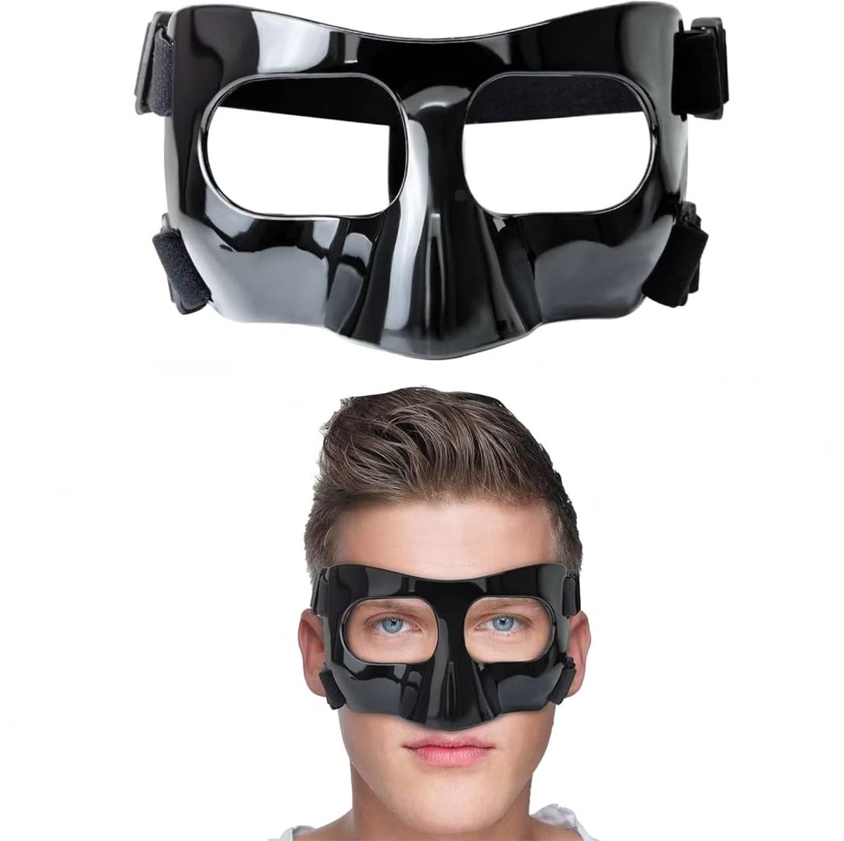 Omgoods- Neusbescherming verstelbaar - Sportmasker - Gezichtsbescherming - Neusbeen-breukmasker - Lichtgewicht - Hoogwaardig PP-materiaal
