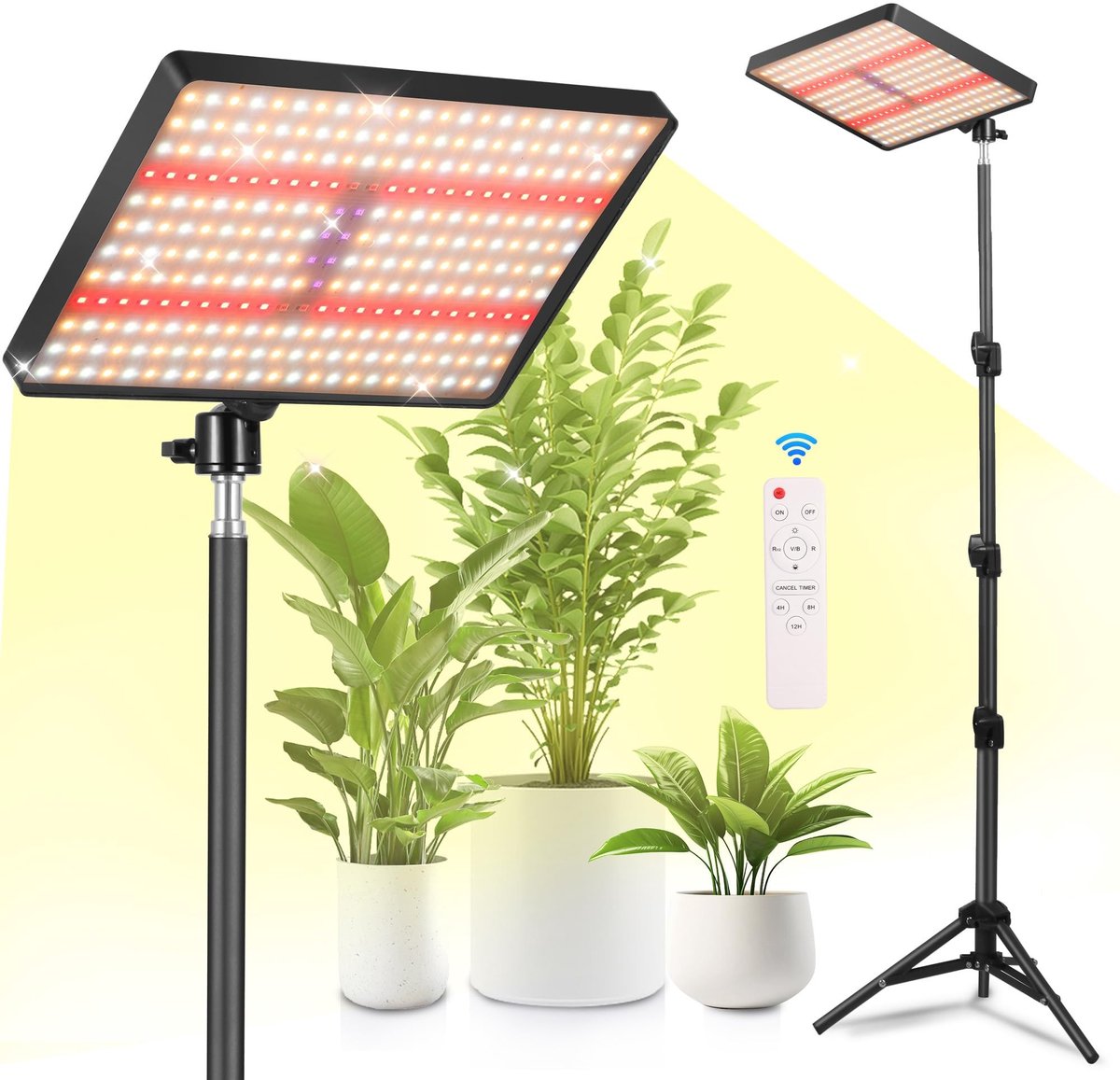 Omgoods - LED Plantenlamp met Statief en Timer
