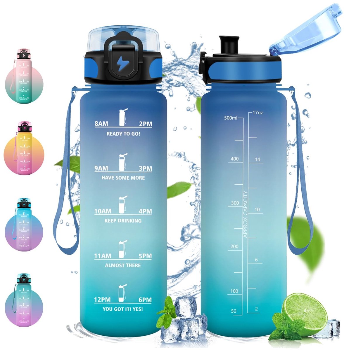 Omgoods - Sportwaterfles 500 ml met Waterfilter