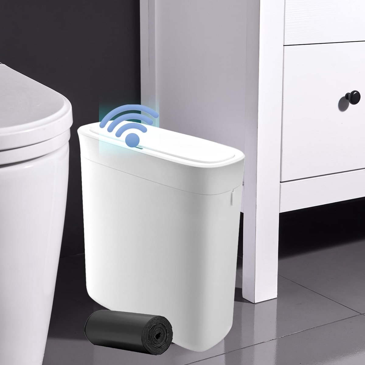 Omgoods - Automatische Afvalemmer met Sensor en Deksel