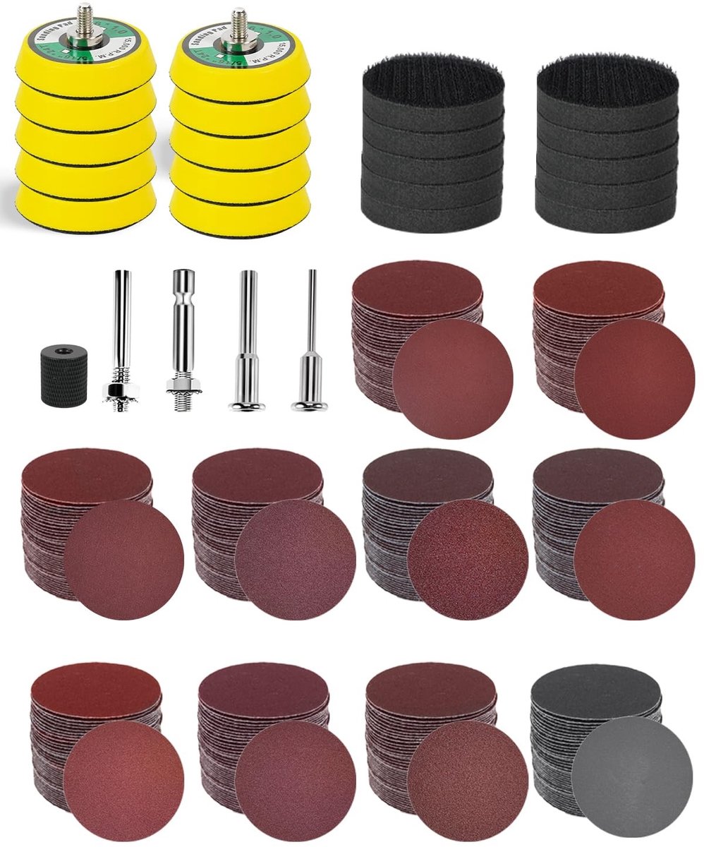 Omgoods - Set van 315 Schuurdiscs 50 mm
