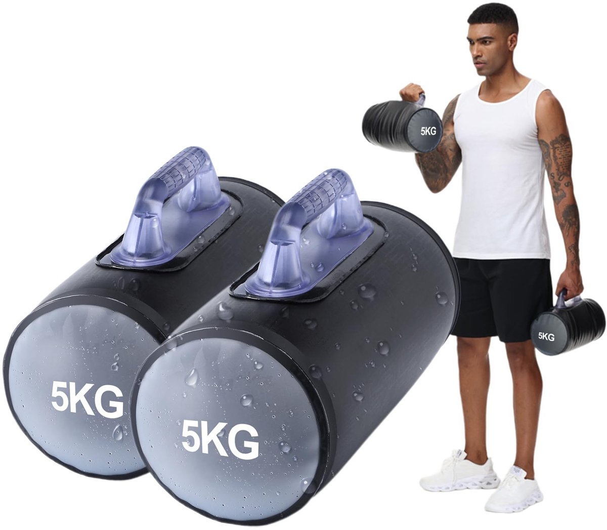 Omgoods - Verstelbare Water Dumbbells voor Krachttraining tot 10 kg
