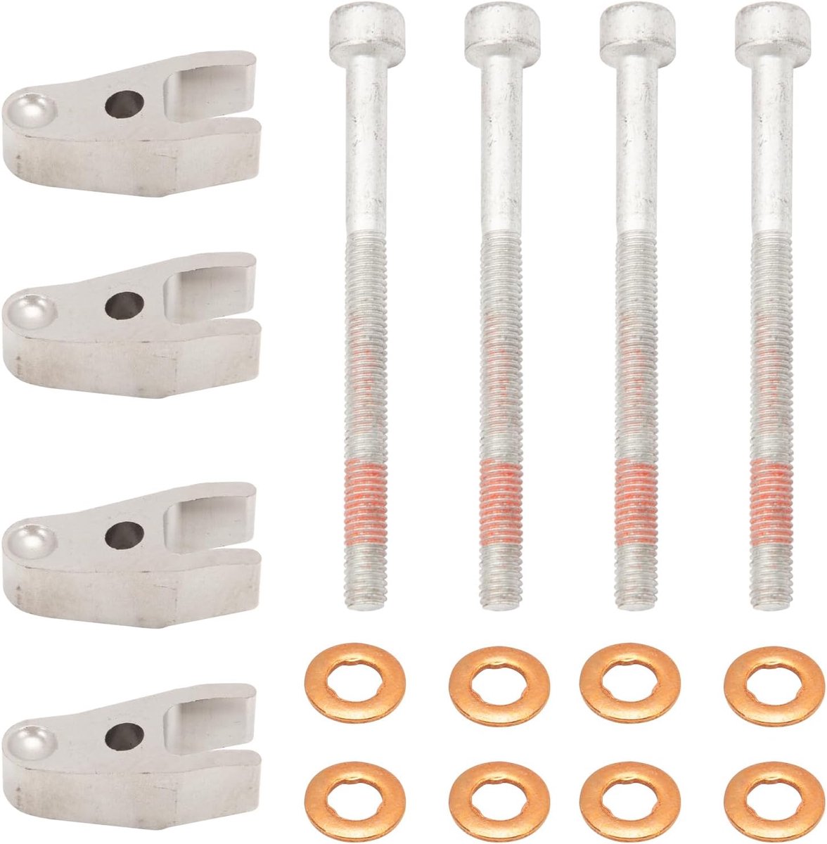4 Set Brandstofpomphouder Cilinder Schroef Dichtingsring 6110170139 voor W202 W203 W204 W164 W169 W639 Sprinter 906 W903, Brandstofpomphouder Houder Injectiepomp Cilinderschroef A6110170139