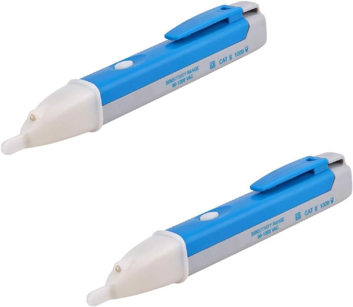 2 stuks contactloze spanningstester, elektrische spanningstester, pen, 90-1000 V AC inductieve elektrische tester pen