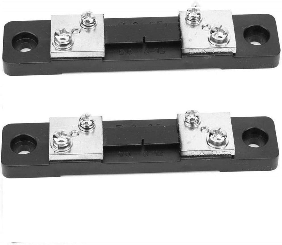 2Pcs FL-2 50A 75MV DC Stroom shunt weerstand voor ampère meter