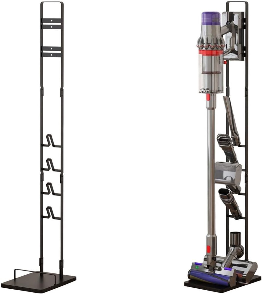 stofzuigerstandaal Compatibel voor Dyson V15 V11 V10 V8 V7 V6, Stabiele metalen opbergbeugel voor handzame DC30 DC31 DC34 DC35 DC58 DC59 DC62 snoerloze stofzuigers en accessoires