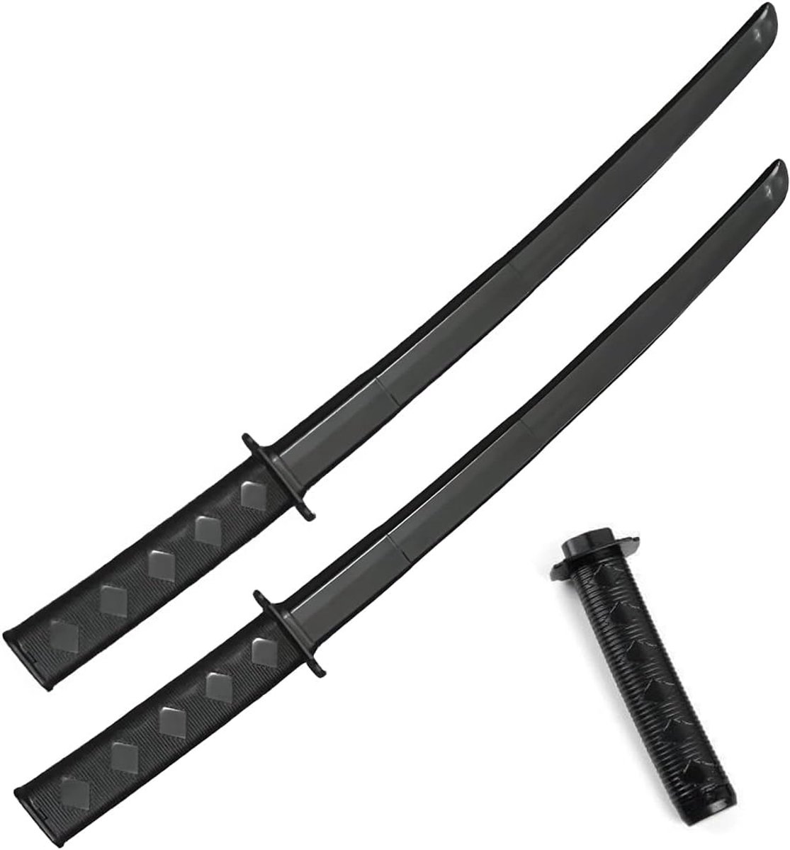 3D-geprint katana-zwaard-fidget-speelgoed, 3D-geprint zwaartekracht intrekbaar Samurai-zwaardmodel, grappig intrekbaar samoerai-speelgoed van kunststof (zwart)