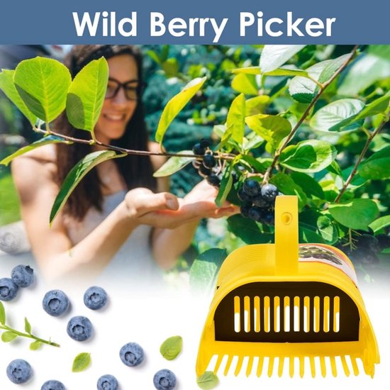 Picker, Fruit Picker Plastic Berry Picker Tool Blueberry Harkes Harvester, Blueberry Rake Scoop voor Bosbessen, Rode Bosbessen en Bosbessen (Bosbessenkiezer) — afbeelding 2
